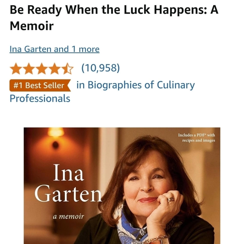Biography Ina Garten, Hardback Book. - Picture 2 of 10